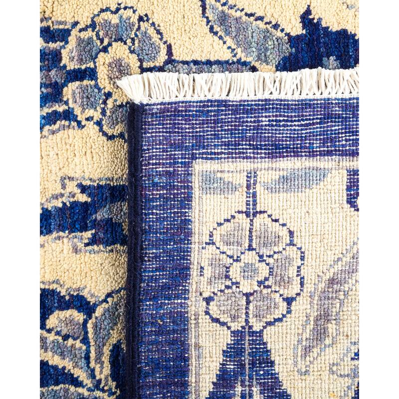 Overton Hand Knotted Wool Vintage Inspired Modern Contemporary Suzani